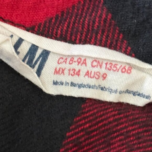 H&M BOYS PLAID FLANNEL BUTTON DOWN SHIRT - Picture 3 of 7